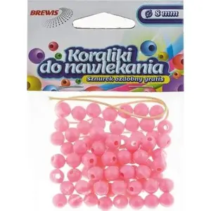 Pērles vēršanai BREWIS 8 mm K8-5 rozā
