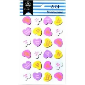 Foam Sticker with Light Glitter Elements, VERGIONIC