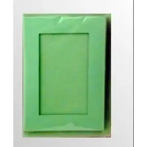 Passepartout mat boards with envelope TEKA set of 5, light green