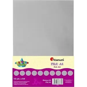Felt sheets A4 Titanum 10 pcs — gray