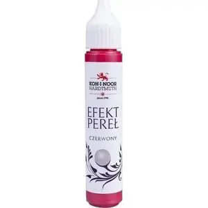 KOH-I-NOOR perlamutra krāsa ar otiņu sarkanā 30 ml