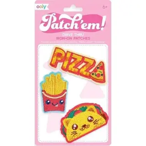 Iron-on Patch Set Kolorowe Baloniki Em - Fast Food design, MPN 370153