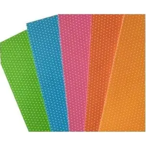 Double-sided dotted cardstock DKD Home Decor 300 g/m², 24×34 cm, pack of 5 sheets, mixed colors