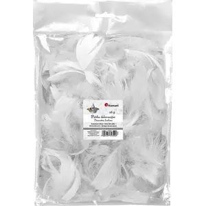 Feathers for Fly Tying Titanum Piórka puch 16g white - sewing and craft filler