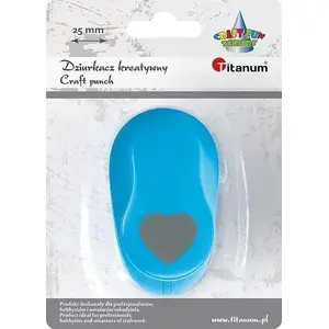 Дырокол Titanium 25 мм с сердечком