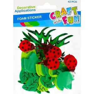 Craft with Fun craft set CF OZDOBA DEK EVA DRZEWO — decorative EVA foam tree pieces, 42 pcs