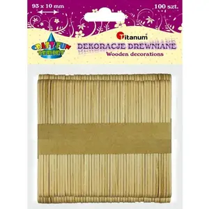 Wooden Dowels Titanum 70 pcs 150 x 18 x 1.6 mm
