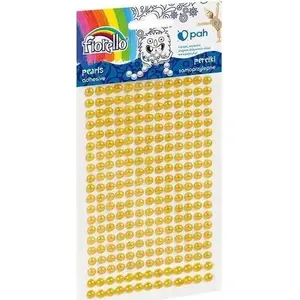 Self-adhesive yellow pearls Fiorello — decorative craft embellishments