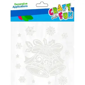 Window stickers Craft with Fun CFBN330 — decorative bell stickers, pack of 12 sheets (144 pieces)