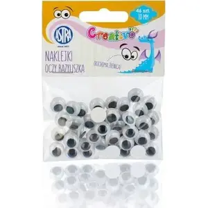 Astra self-adhesive craft eyes 10 mm, pack for decorative and toy making