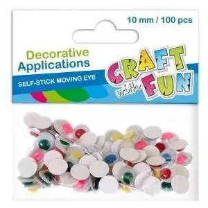 Self-adhesive Eyes 10 mm Euro Trade — craft embellishments, model WIKR-1061617
