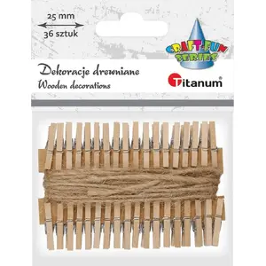 Wooden Clothespins Titanum set 36 pcs