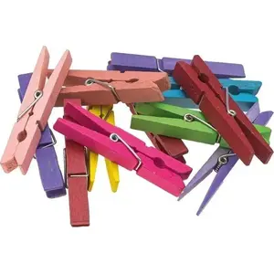 Clothespins BREWIS colorful 7.5 cm, pack of 12