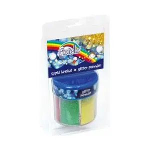 Loose Glitter Jar Fiorello 180680 — fine decorative glitter in jar for crafts and cosmetics