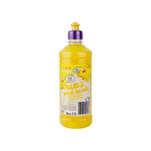 Клей PVA в бутылке Symag Tuban PVA GLUE GLITTER – ЖЁЛТЫЙ 500 мл, жидкий клей с блёстками