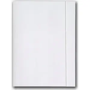 Folder with elastic band A4 Barbara model 0821003N — white cardboard 250 g/m², 25 pieces