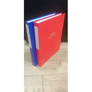 Archive binder Barbara A4 personal files 32 mm spine 2 rings, red