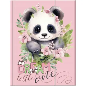 Document folder with elastic closure Derform Panda A4, 10 pockets (TGA4PA10)