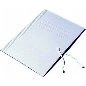 Cardboard Document Folder Barbara A4 280 g/m² White, Tied Fastening