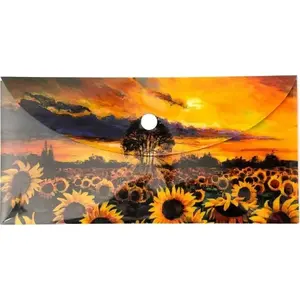 Document envelope TEKA Teczka kopertowa PP DL with sunflower pattern, model 619383