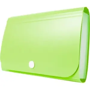 Accordion mini organizer folder Tetis AL431TET, polypropylene (PP), green