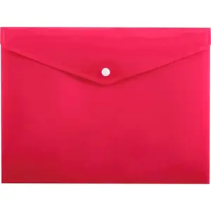 Document envelope Penmate A4 snap closure PP-113 pink