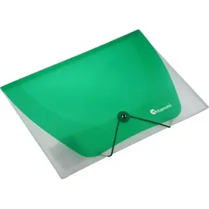 Document folder TEKA Teczka PP A4 with elastic band, transparent green
