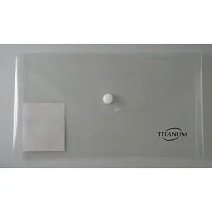 Envelope sleeves Titanum clear polypropylene 180 µm for document protection, pack TKDLTCL