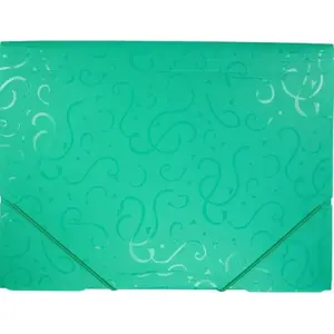 Folder with Elastic Band Titanum Teczka A4 — A4 size, patterned green