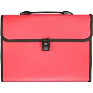 Binder Folder Titanum A4 with Handle 13 Compartments Red (TR12RE) by Titanum