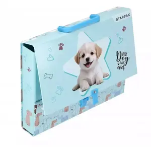 Folder with Handle STARPAK Cuties Doggystk A4, 50 mm spine, decorative print