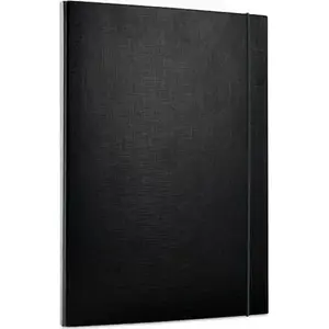 Folder with elastic closure Staples OB2036 — black office document folder