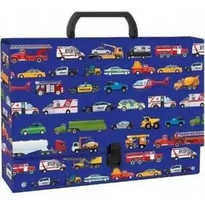 Folder with Handle A4 Derform TRGPO11 — 95 mm spine, Vehicles design
