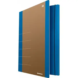 Папка с резинкой Donau Life Donau, картон A4 500gsm, 3‑секционная, синяя