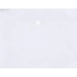 Document folder Donau C5 transparent PP with snap fastener 240×186×0.18 mm