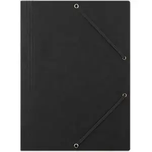 Document folder Donau Teczka A4 preszpan with elastic band, black