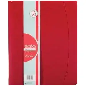 Folder Antra Teczka A4 709 red with zipper (model 233362) – A4 document folder, zipper closure