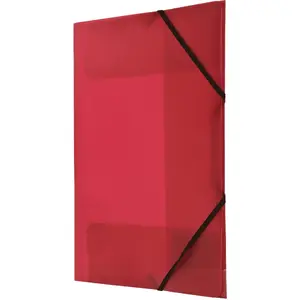 Folder with elastic corner Tetis Teczka PP A4, red, model BT624-C
