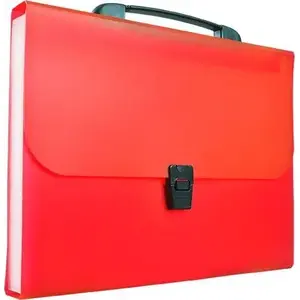 Accordion Folder Tetis with Handle A4, 13 Pockets, Red