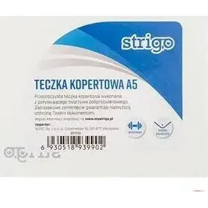 Envelope Folder A5 transparent Strigo model 327082, document sleeve for A5 papers