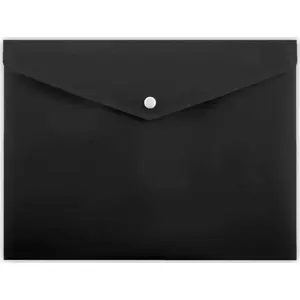 Document envelope Penmate A4 snap closure PP-113 black