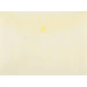 Document envelope Donau A4 transparent yellow with snap closure 235×330×0.18 mm (model 8544001PL-11)