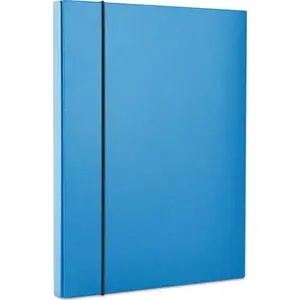Document folder box with elastic band Office Products PP A4/40 blue