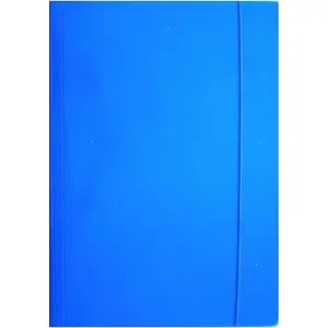 Folder with Elastic Closure Ziemia Obiecana Teczka A4, glossy navy, A4 document folder
