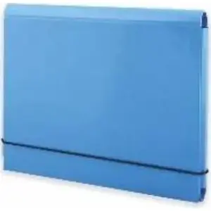 Penmate folder A4 with elastic closure, pastel blue — compact document folder, model 329643