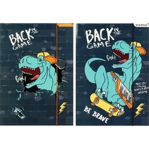 Document folder with elastic A4 STARPAK Skate Dino