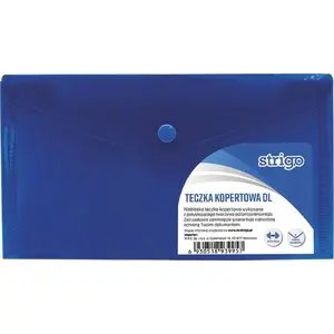 Envelope folder Strigo Teczka kopertowa PP DL horizontal blue SF014 — Strigo