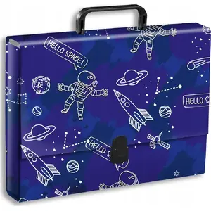 Folder with Handle TEKA Teczka A4 — model 547746, A4 document folder (cosmos design)