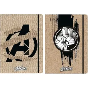 Document folder with elastic Beniamin Teczka A4 Avengers Kraft Liner – A4 size, elastic closure