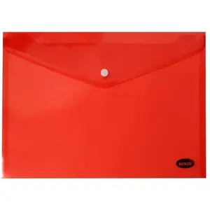 Envelope folder with snap A5 PVC red, Beniamin